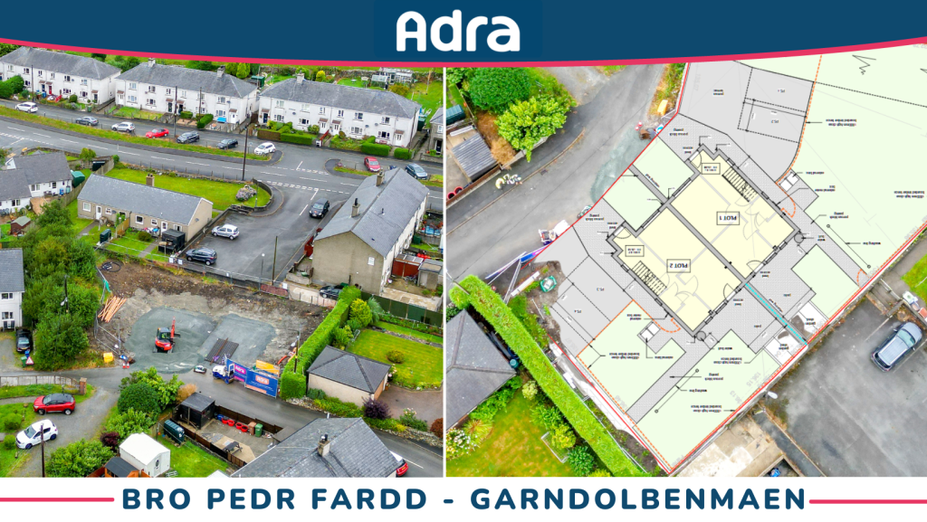 map and picture of location of two new builds in Garn