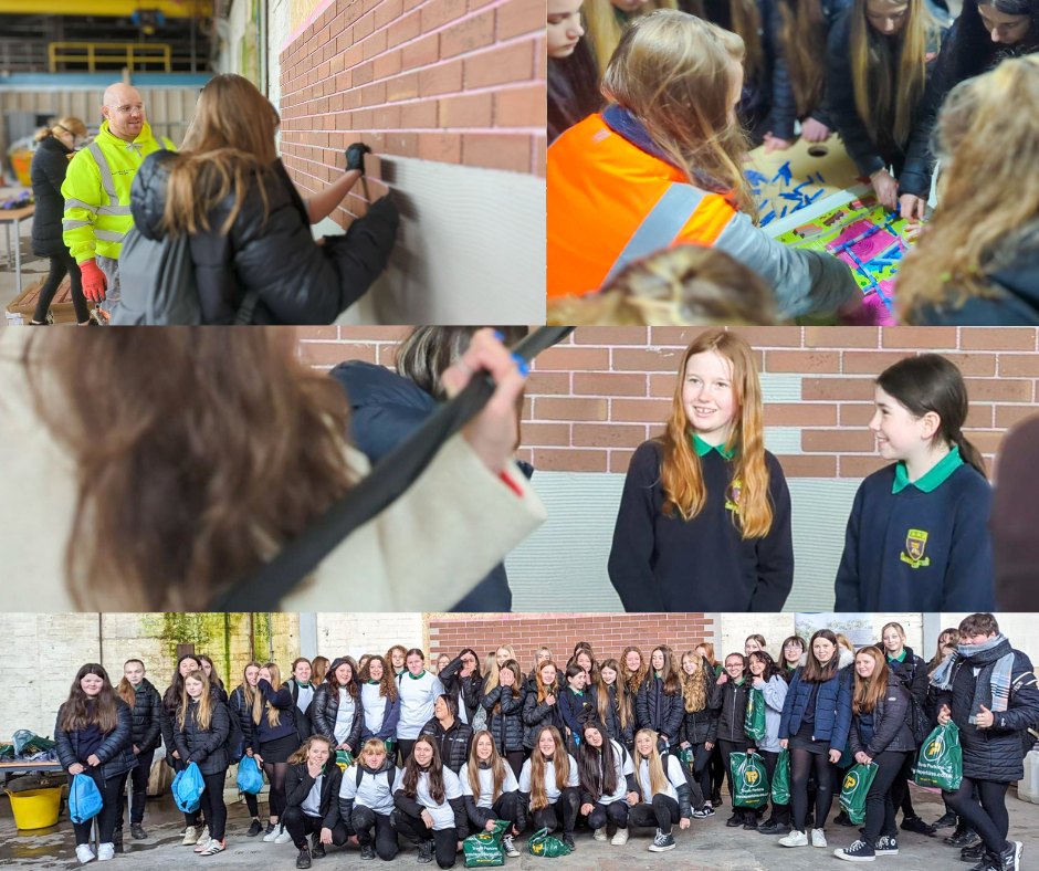 Girls from Ysgol Dyffryn Nantlle at the 'not just for boys'