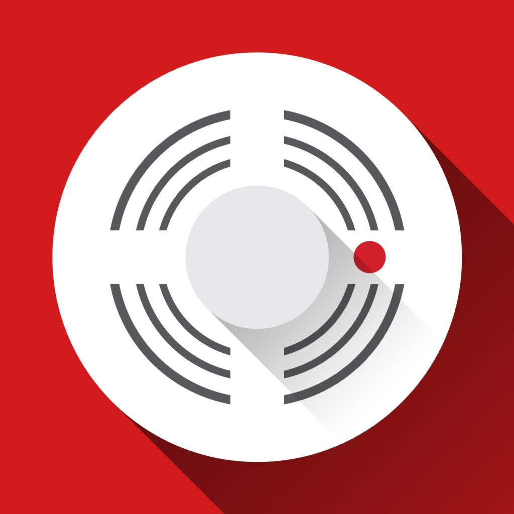 Graphic of a smoke alarm