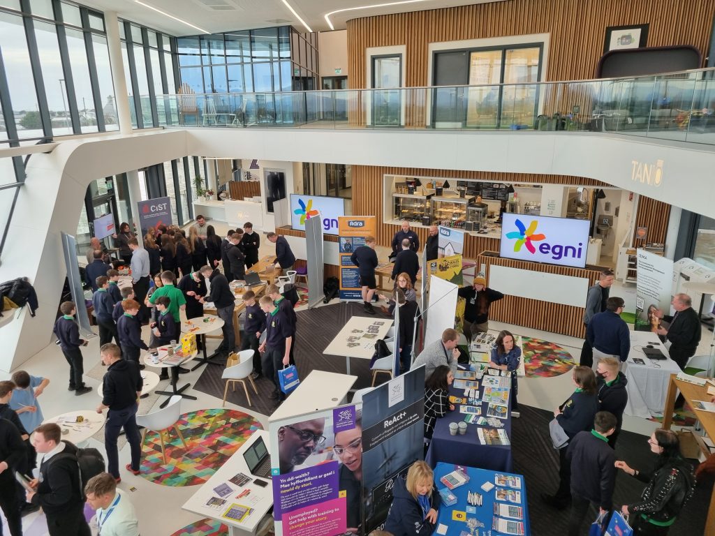 A photo of a jobs fair