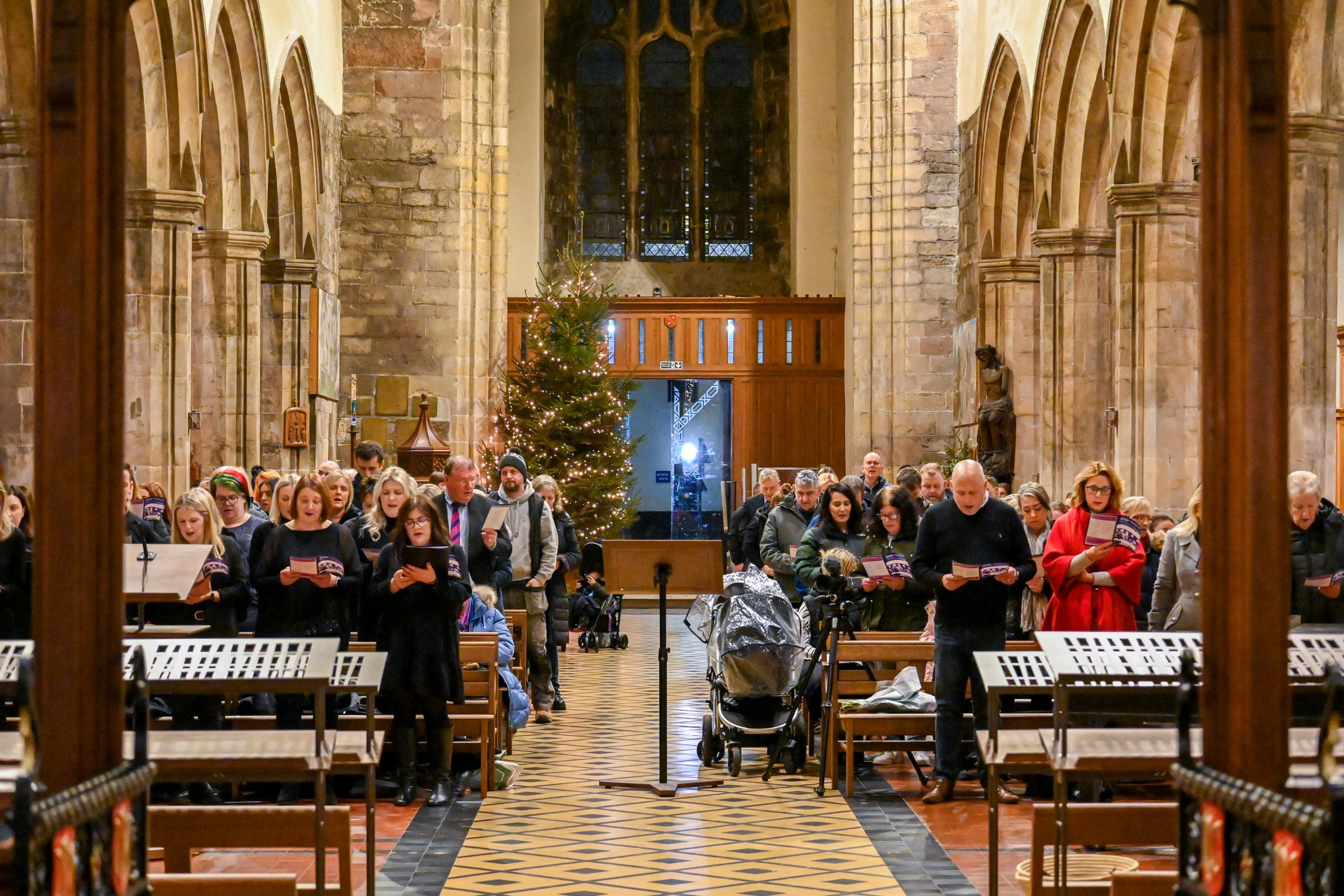 Audience in side the Cathedral at Adra's Carol Service